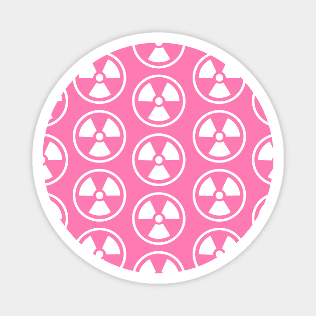 Radioactive Wall Pink Pattern Magnet by XOOXOO